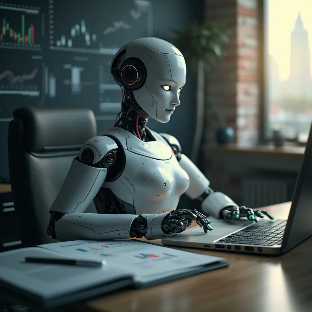 Graphique illustrant les succès de l'entreprise IA en Finance